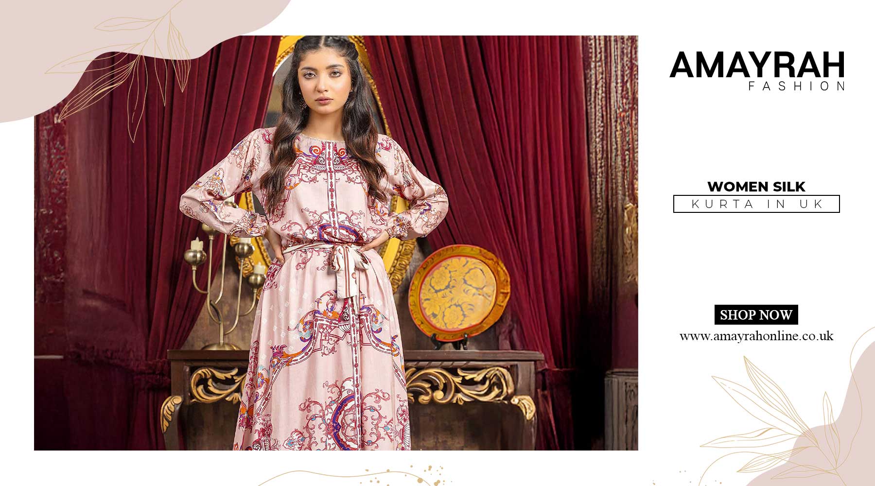 Explore the Finest Women Silk Kurta in the UK with Amayrah Fashion