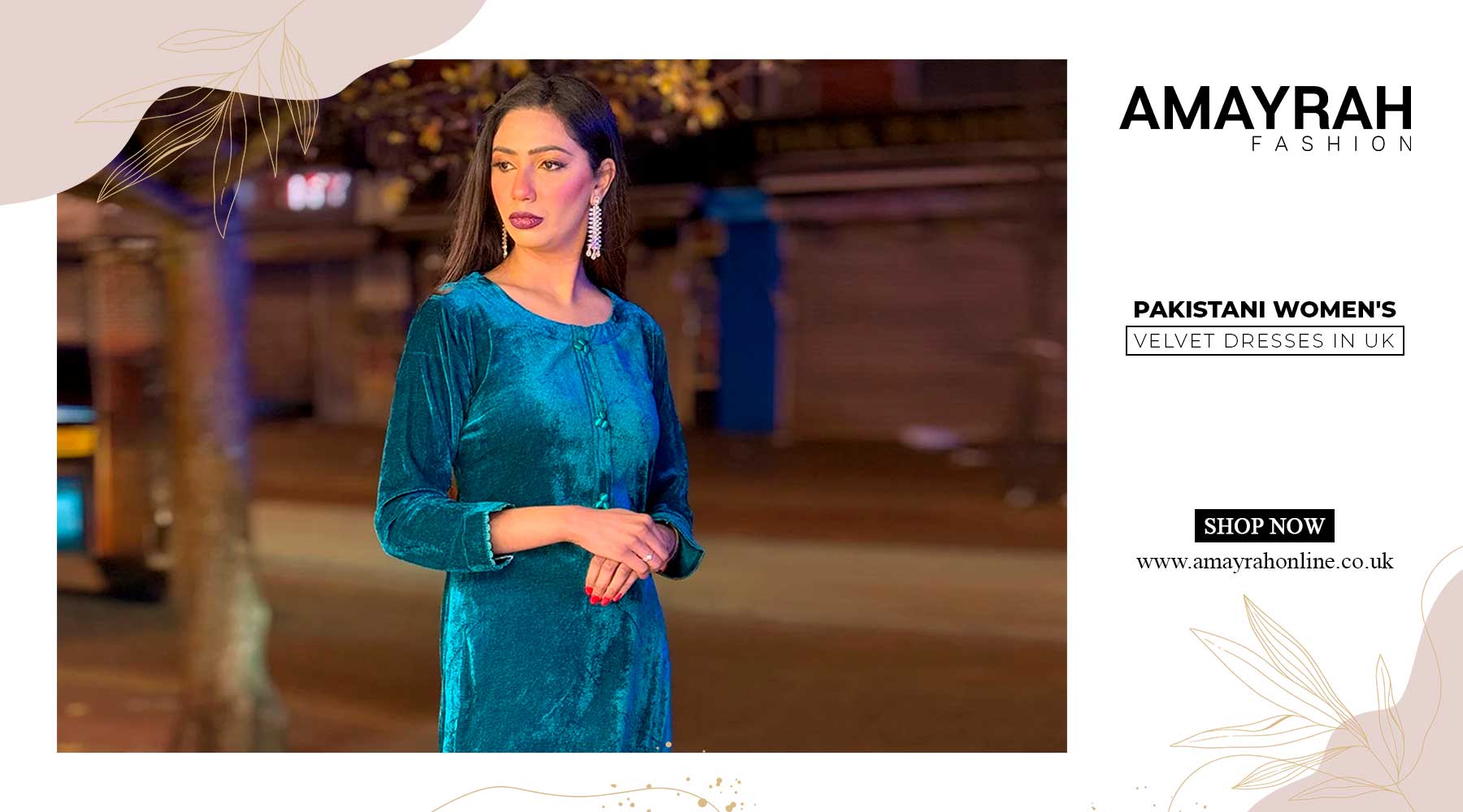Pakistani Women’s Velvet Dresses in UK — A Luxe Winter Statement