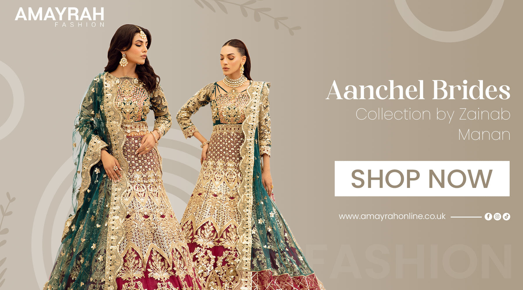 Unveiling Elegance: Aanchel Brides Collection 2024 by Zainab Manan